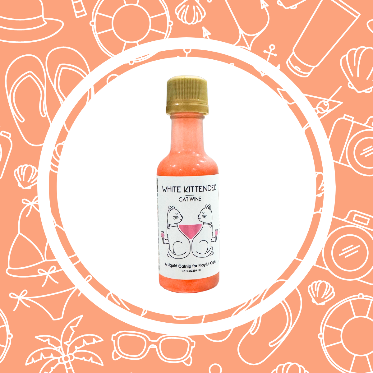 Cat Wine White Kittendel Liquid Catnip For Cats