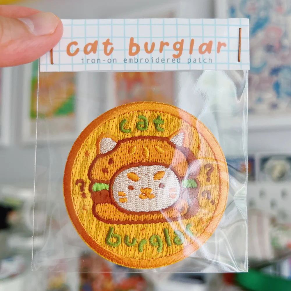 Cat Burglar iron-on patch