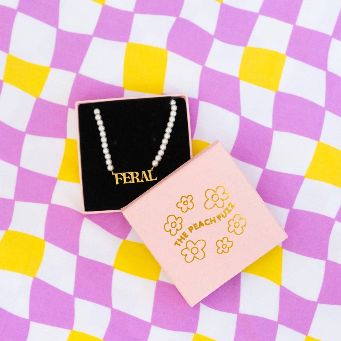 The Peach Fuzz - Feral Pearl Necklace