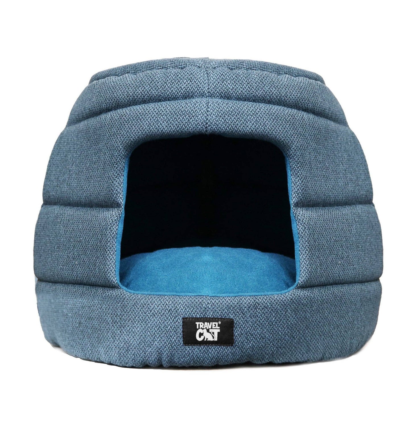 Travel Cat | Your Cat Backpack - "The Meowbile Home" Convertible Cat Bed & Cave - Blue