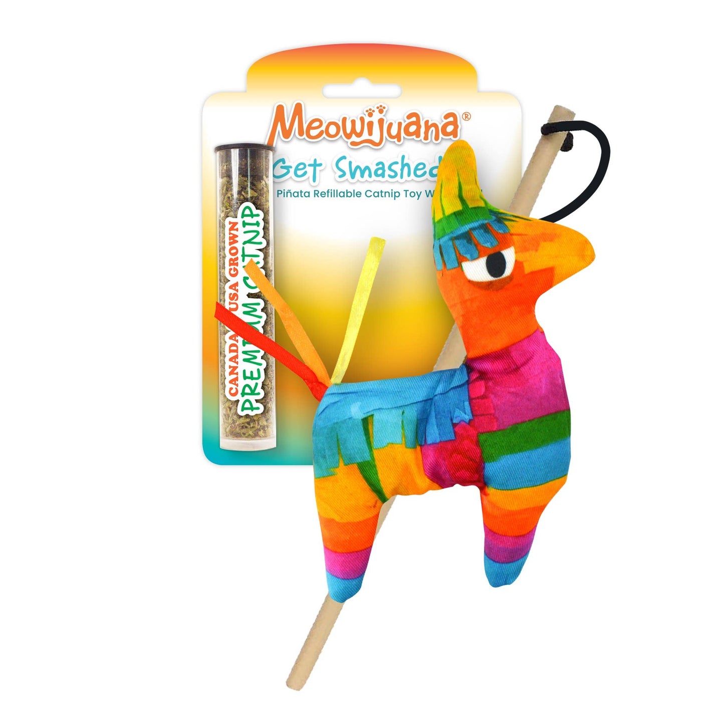 Pet Palette Distribution - Meowijuana Get Smashed Pinata w/Wand Cat Toy