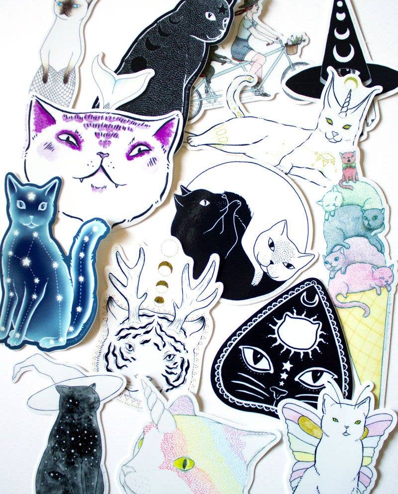 Tandem Witch vinyl sticker