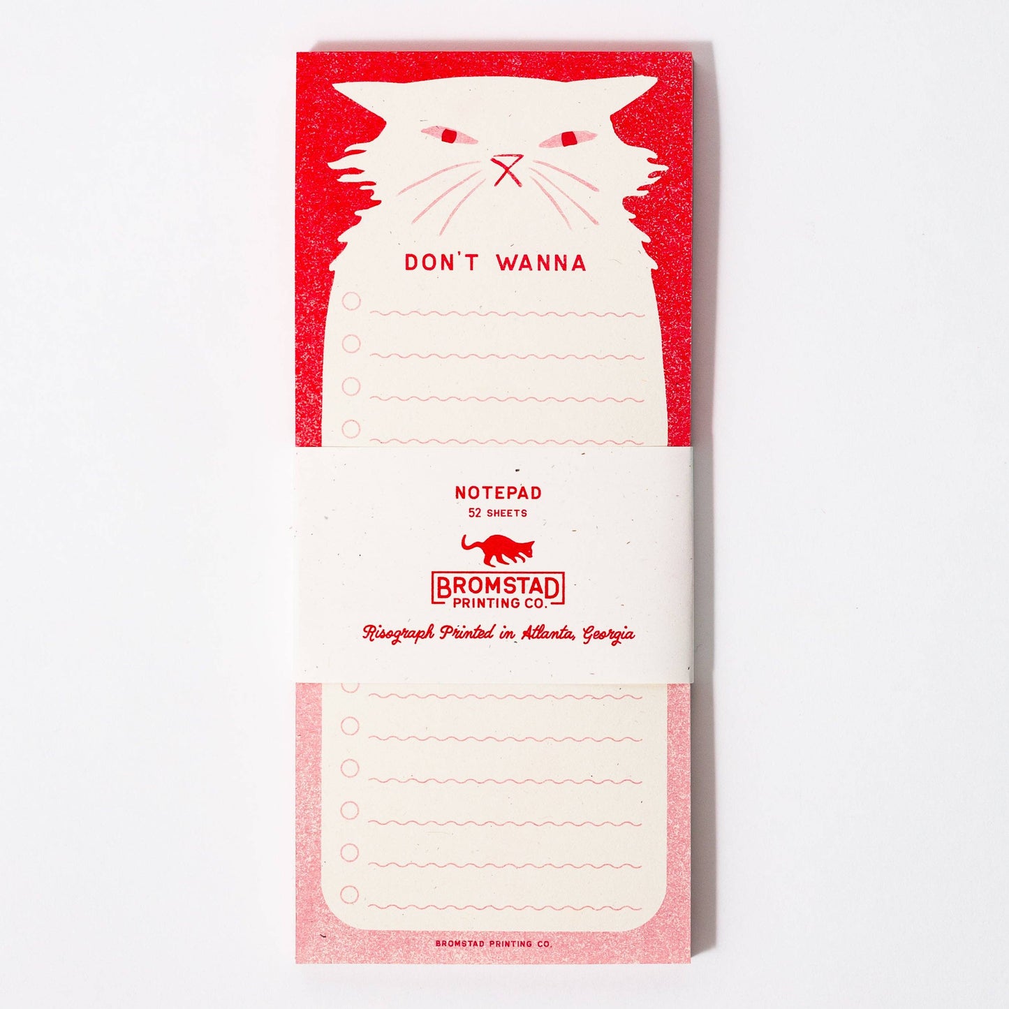 Don't Wanna Risograph Notepad