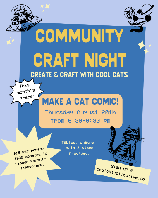 Community Craft Night: Make a Comic! 8.20