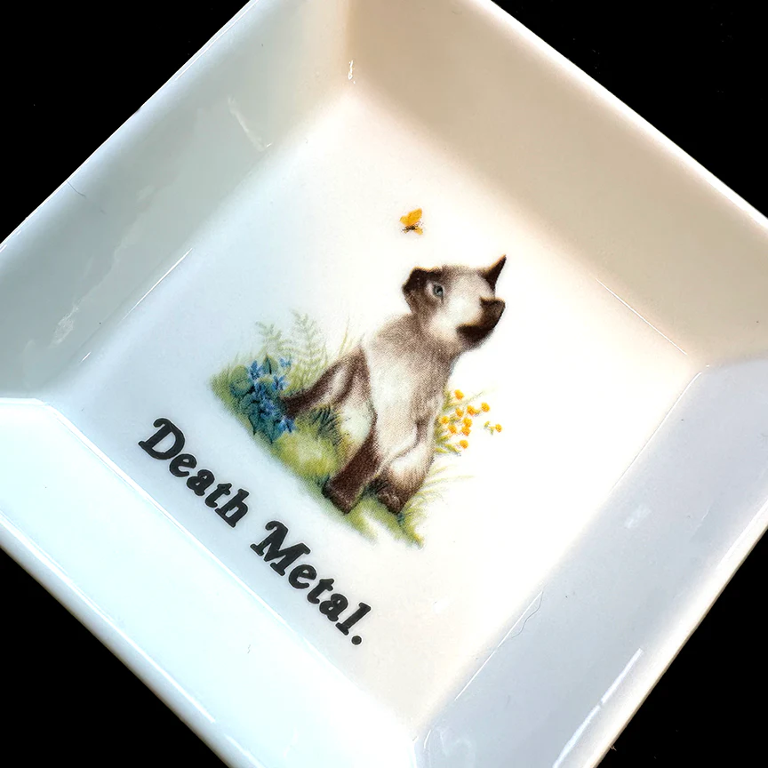 “DEATH METAL" CAT TRINKET TRAY