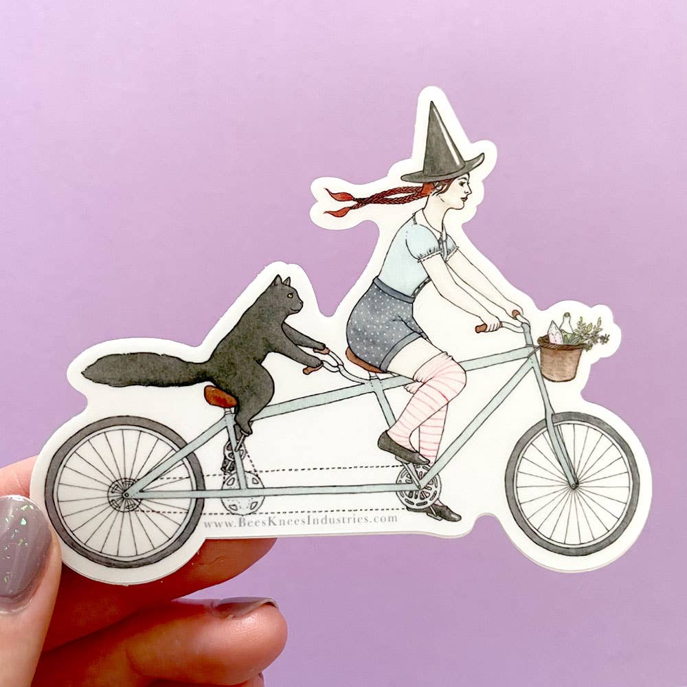 Tandem Witch vinyl sticker