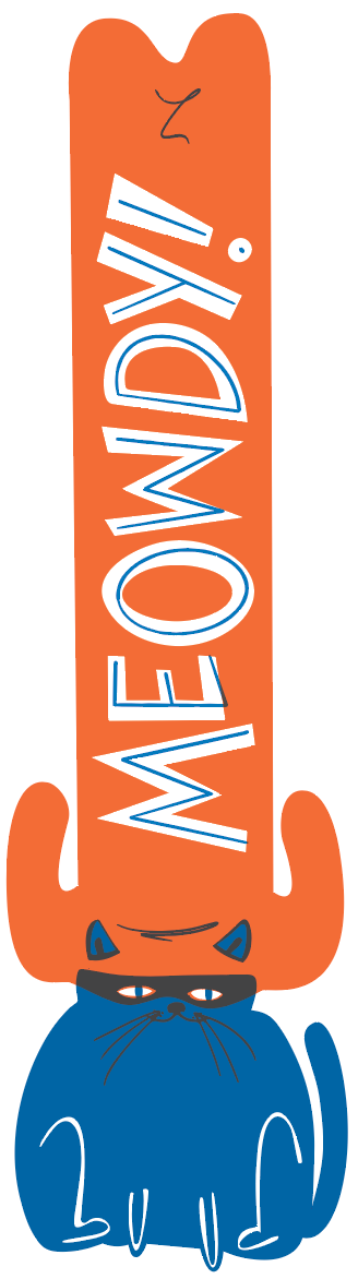 Meowdy XL Vinyl Sticker / Bumper sticker