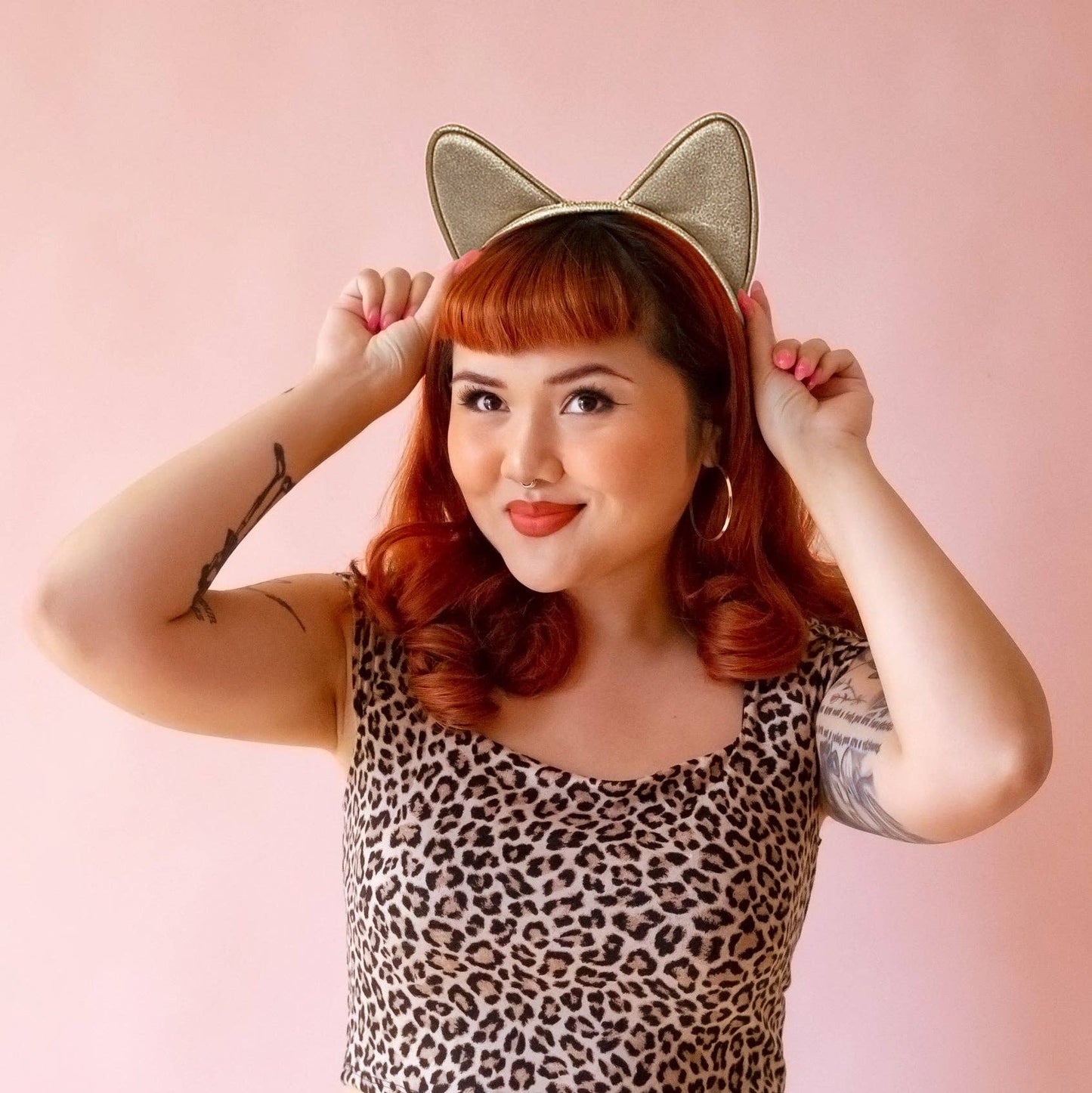 Luxe Cat Ears | Gold Sparkle | Halloween