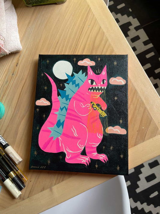 Catzilla by Bunny Dee