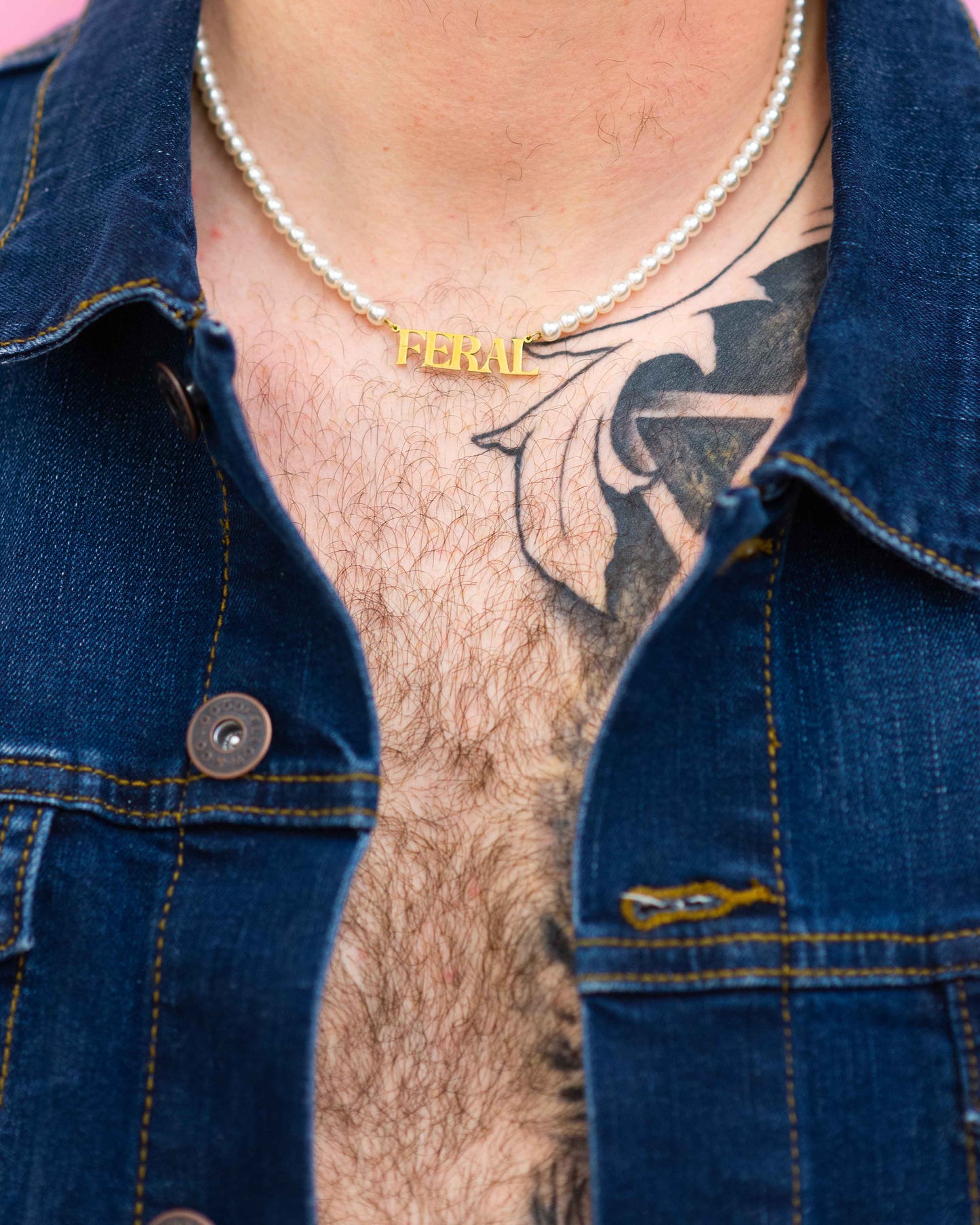 The Peach Fuzz - Feral Pearl Necklace