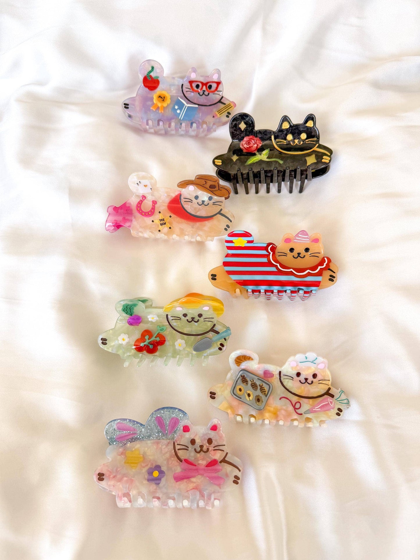 Romance Cat Hair Claw Clip