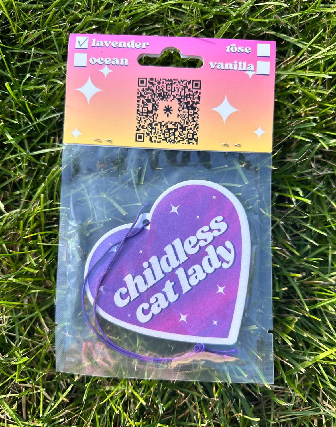 Childless Cat Lady Air Freshener -Lavender