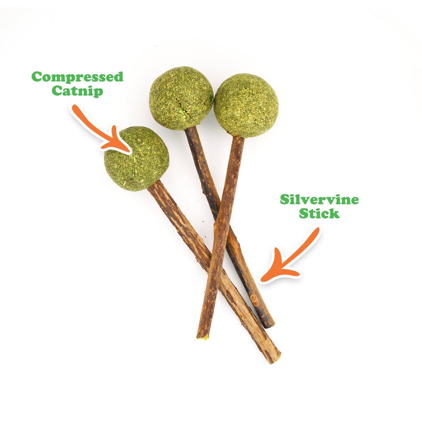 Meowijuana - Lollies - Silvervine Sticks With Catnip