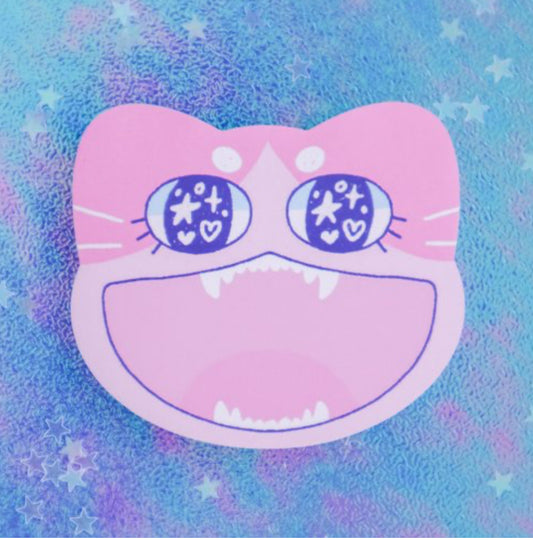 Pink Cat Sticky notes by Radhia Rahman