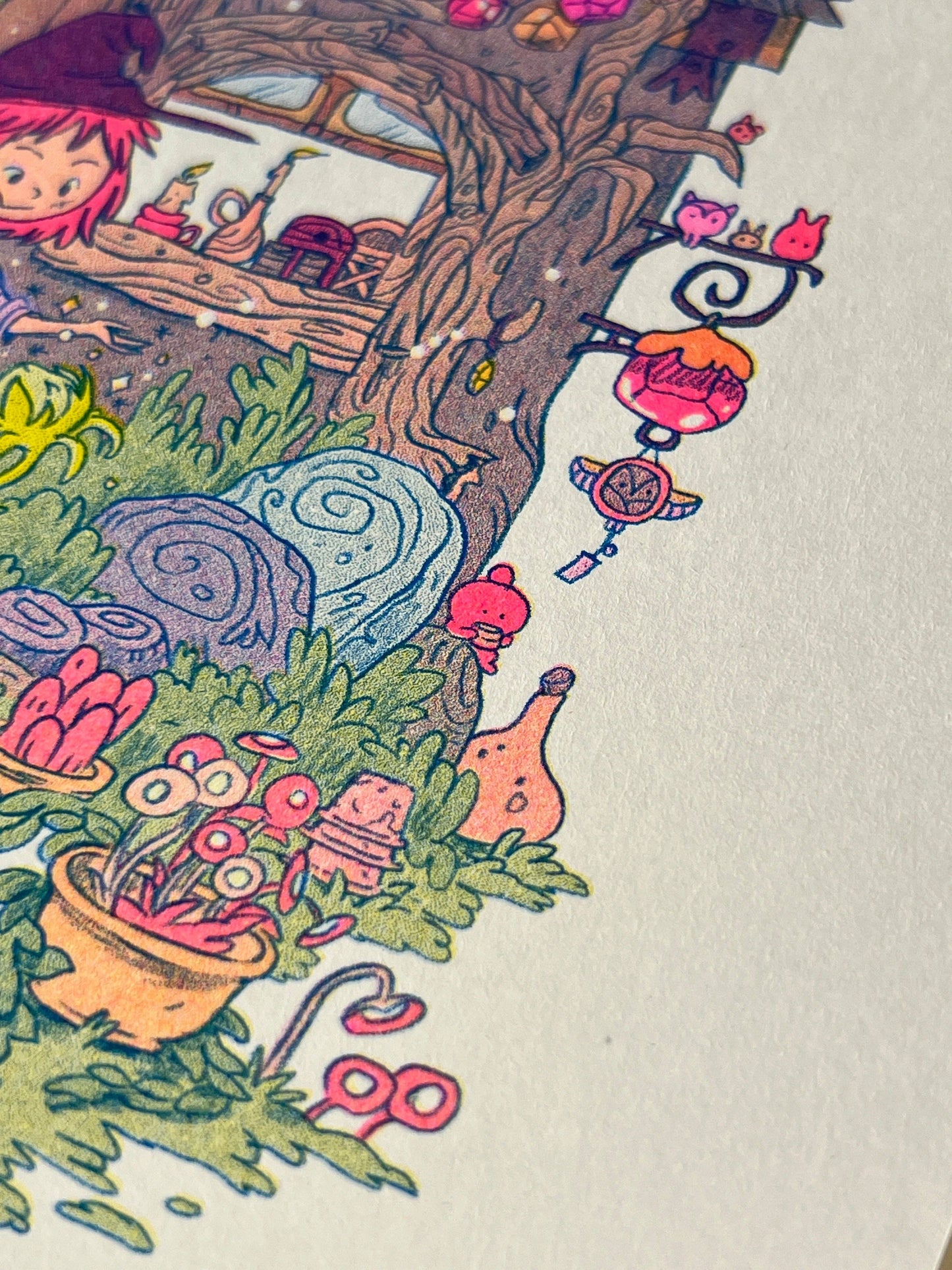 Little Witch House Riso Print