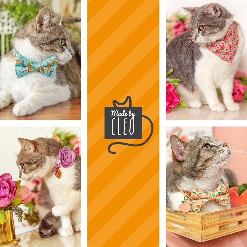 "Woodstock" Groovy Tie Dye Cat Collar