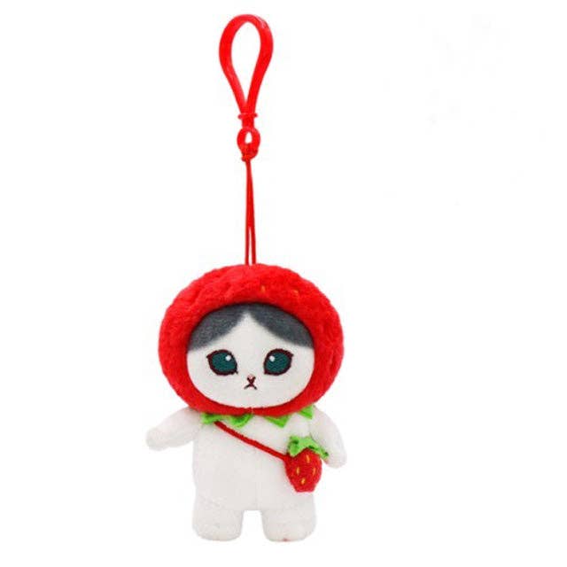 Mofusand Fruit Costume Plush Keychain 4 Designs (9cm)Random