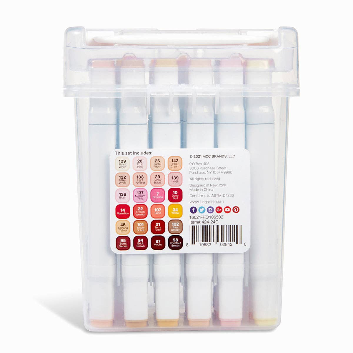 PRO Double-Ended Alcohol Markers - 24 Portrait Colors