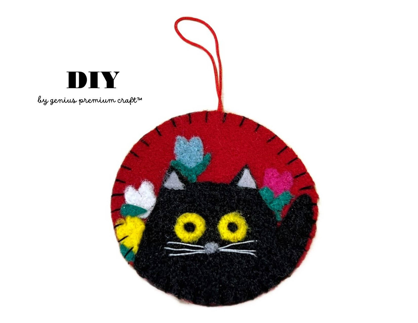 Genius Premium Craft - DIY Holiday Ornaments - Maud Lewis-inspired