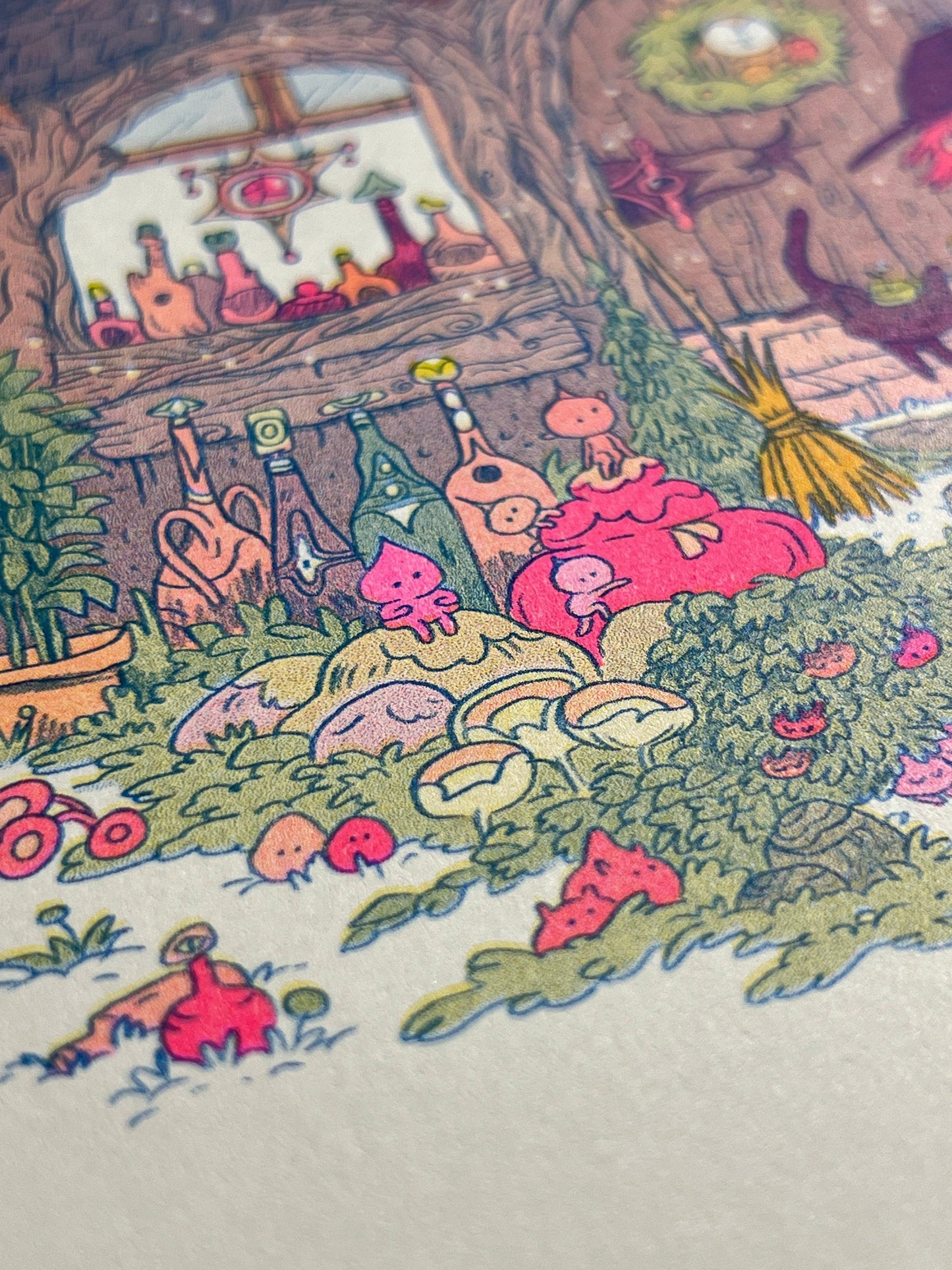 Little Witch House Riso Print