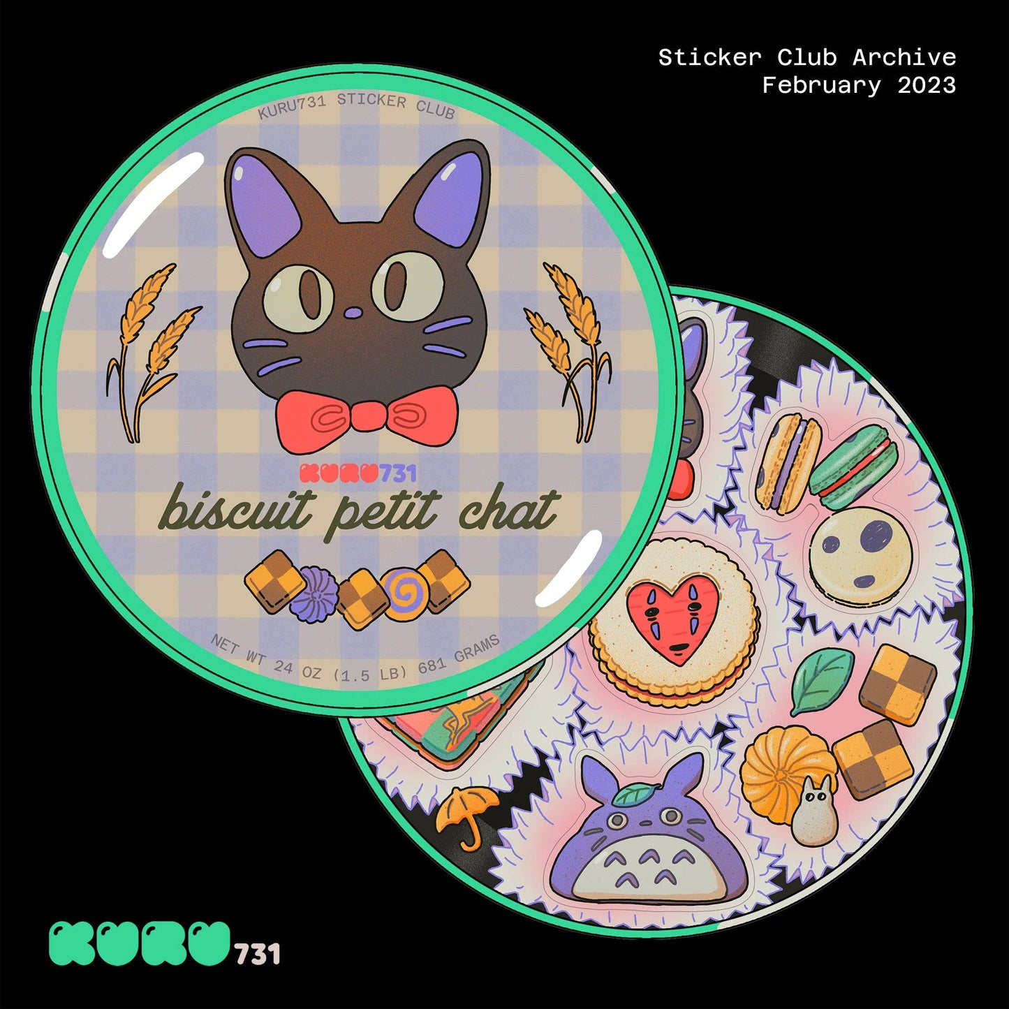 kuru731 - Ghibli Cookie Tin Sticker Sheet