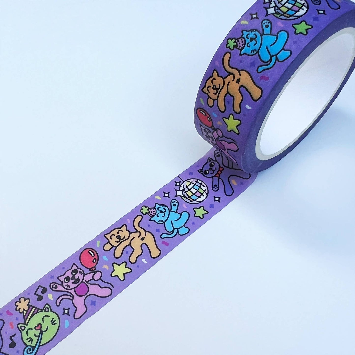 Wokeface - Washi Tape - Disco Cats