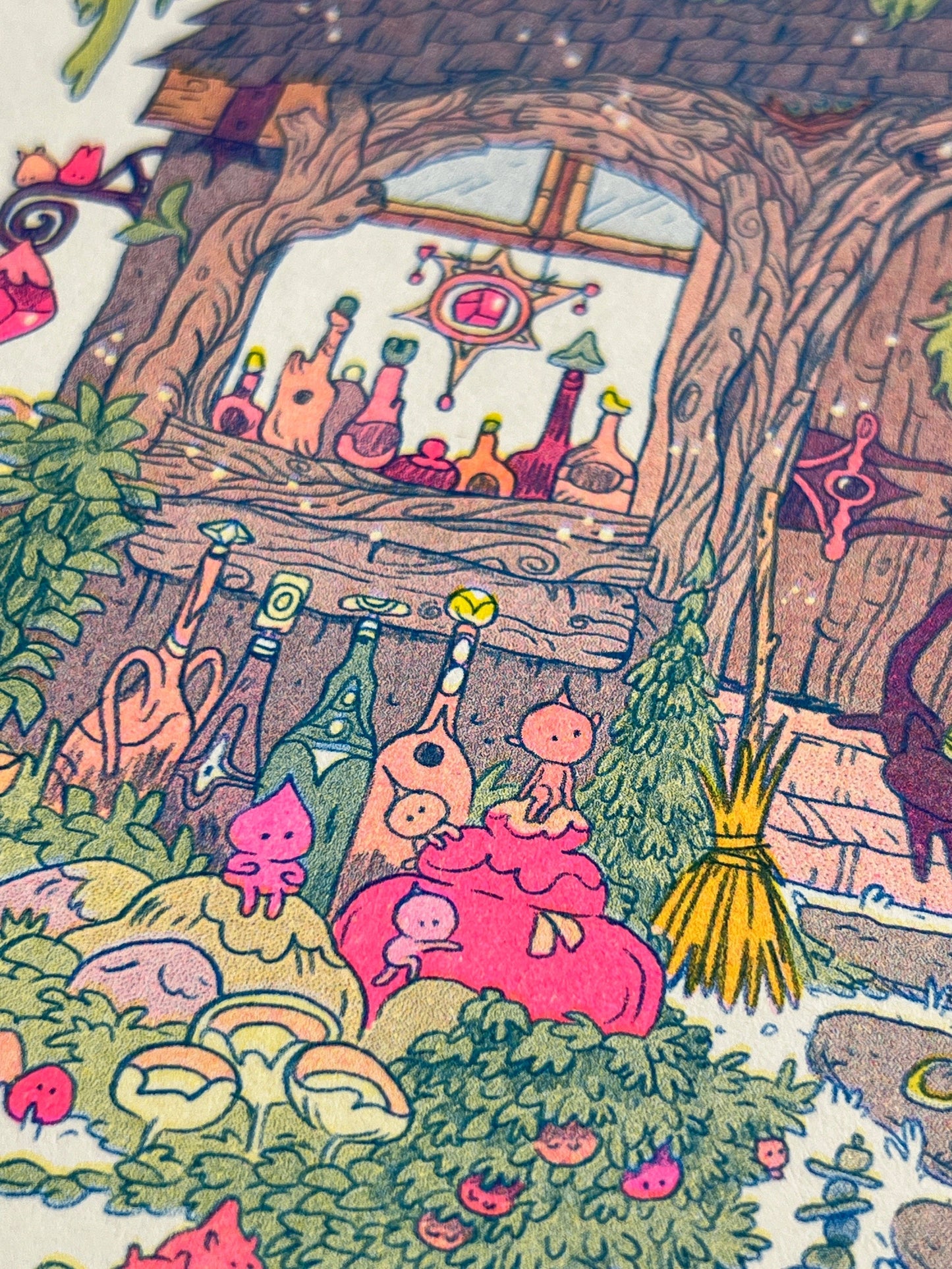Little Witch House Riso Print