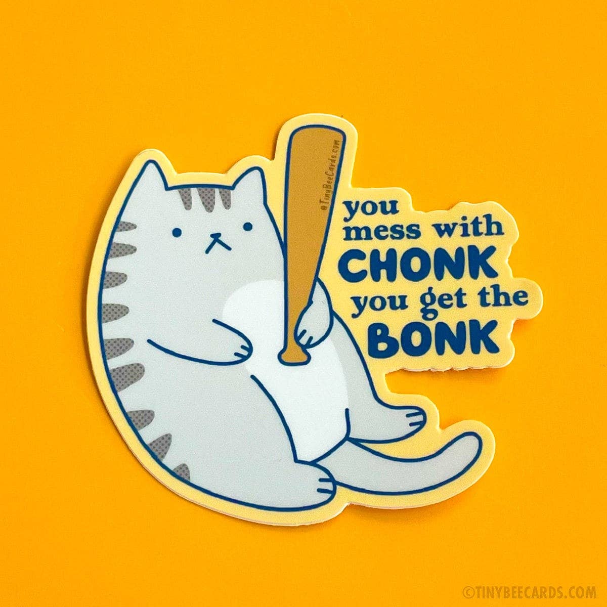 Chonky Cat Vinyl Sticker