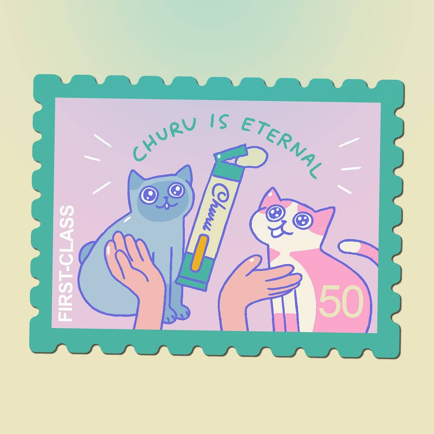 kuru731 - Cat Parent Stamp Sticker Sheet