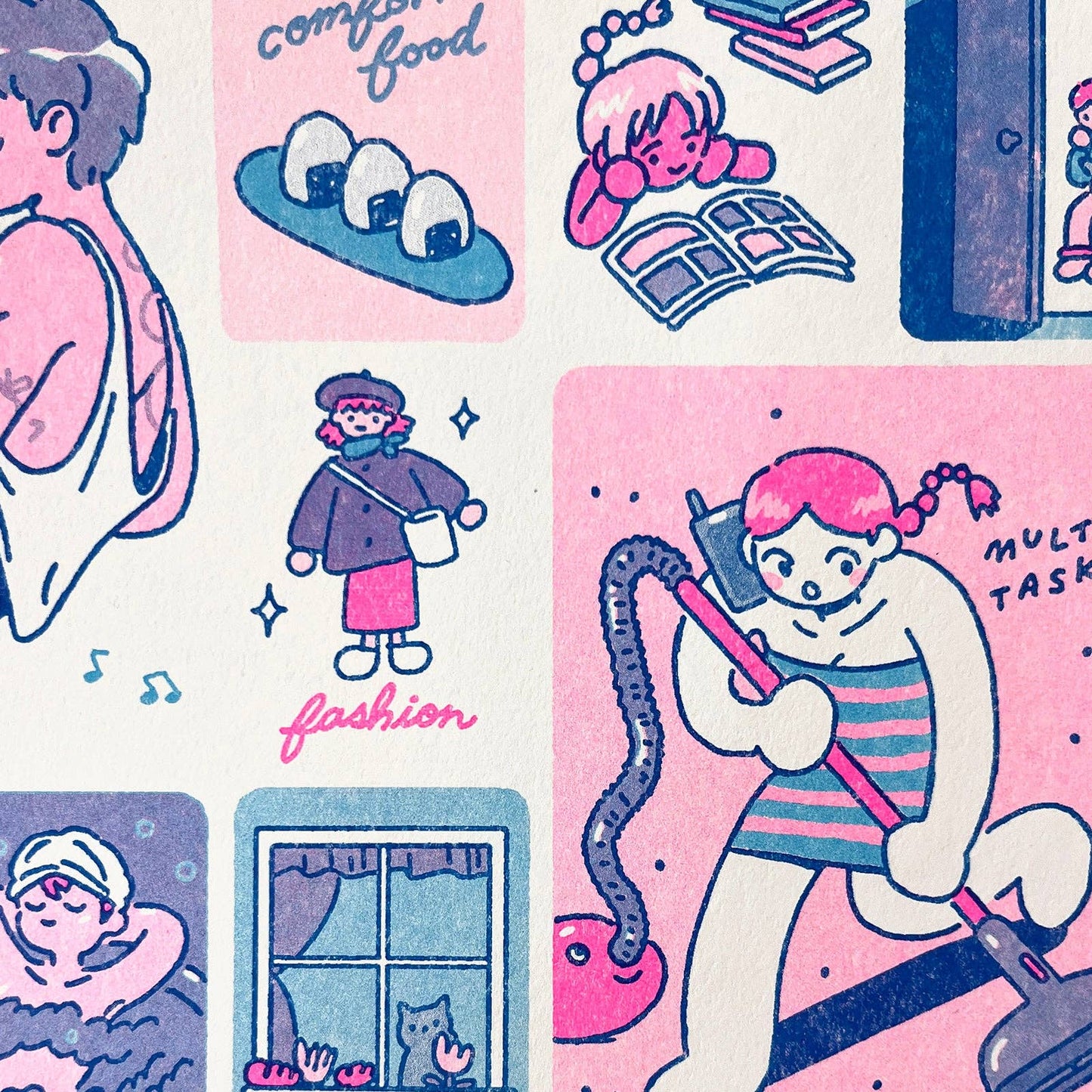 kuru731 - Homebody Risograph Print