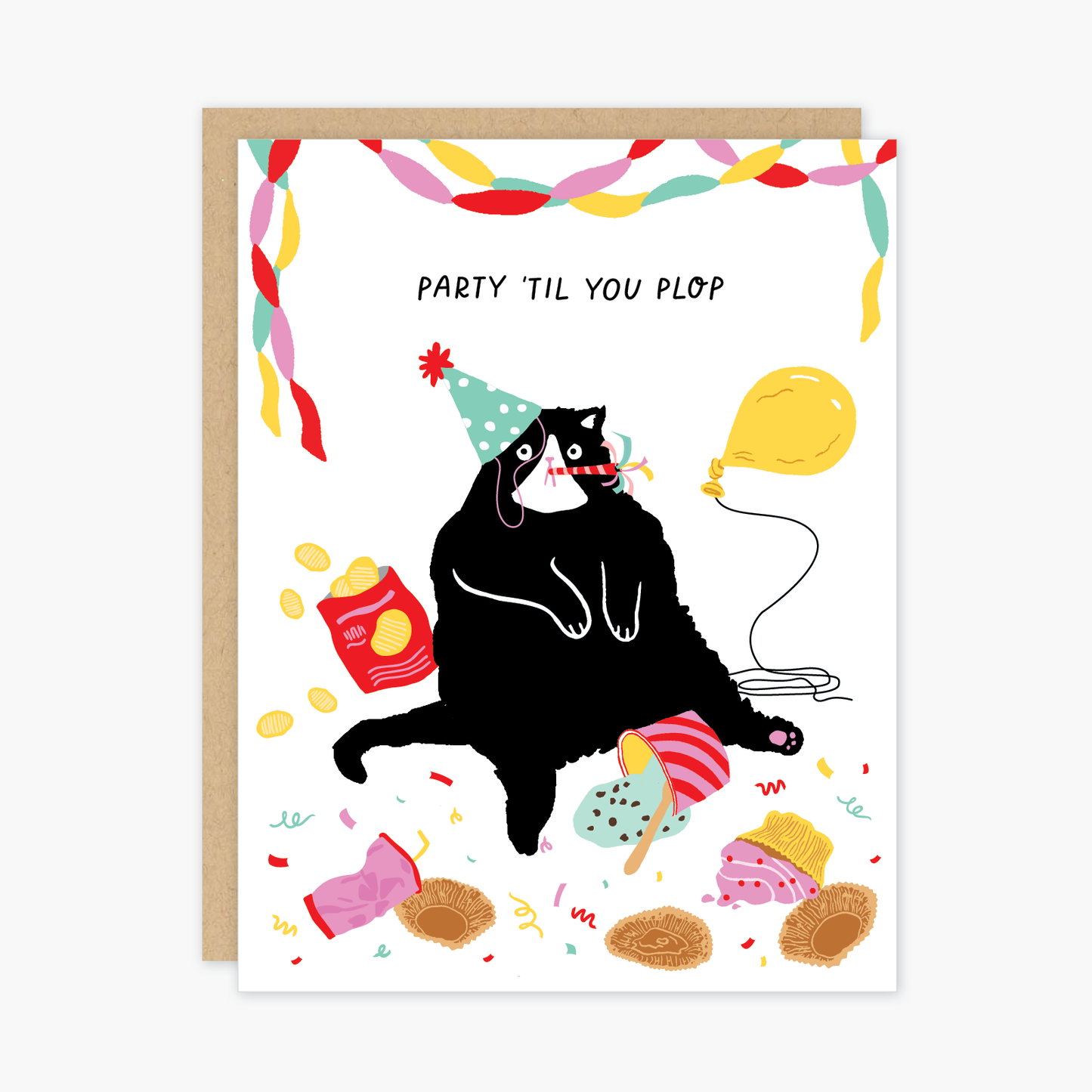 Birthday Cat Party 'Til You Plop