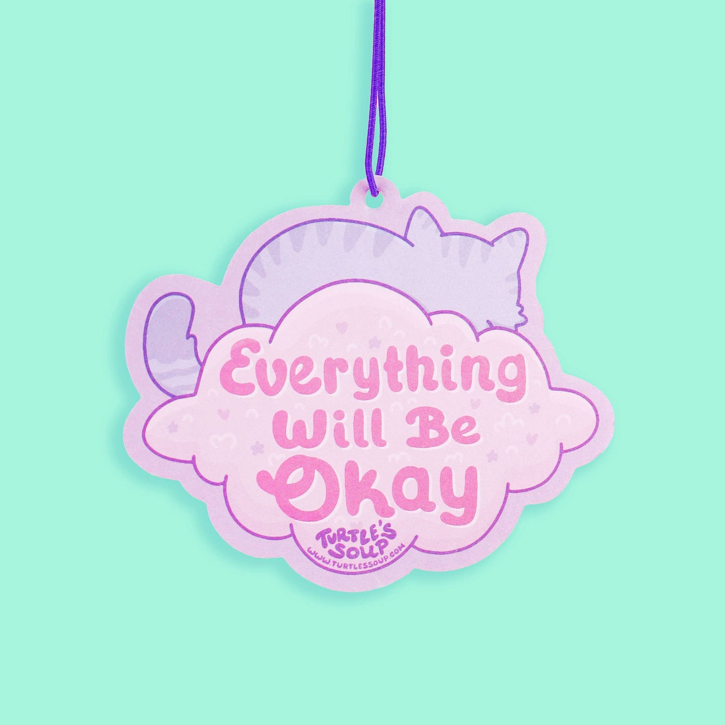 Turtle's Soup - Take A Deep Breath Cute Kitten Cat Scented Car Air Freshener