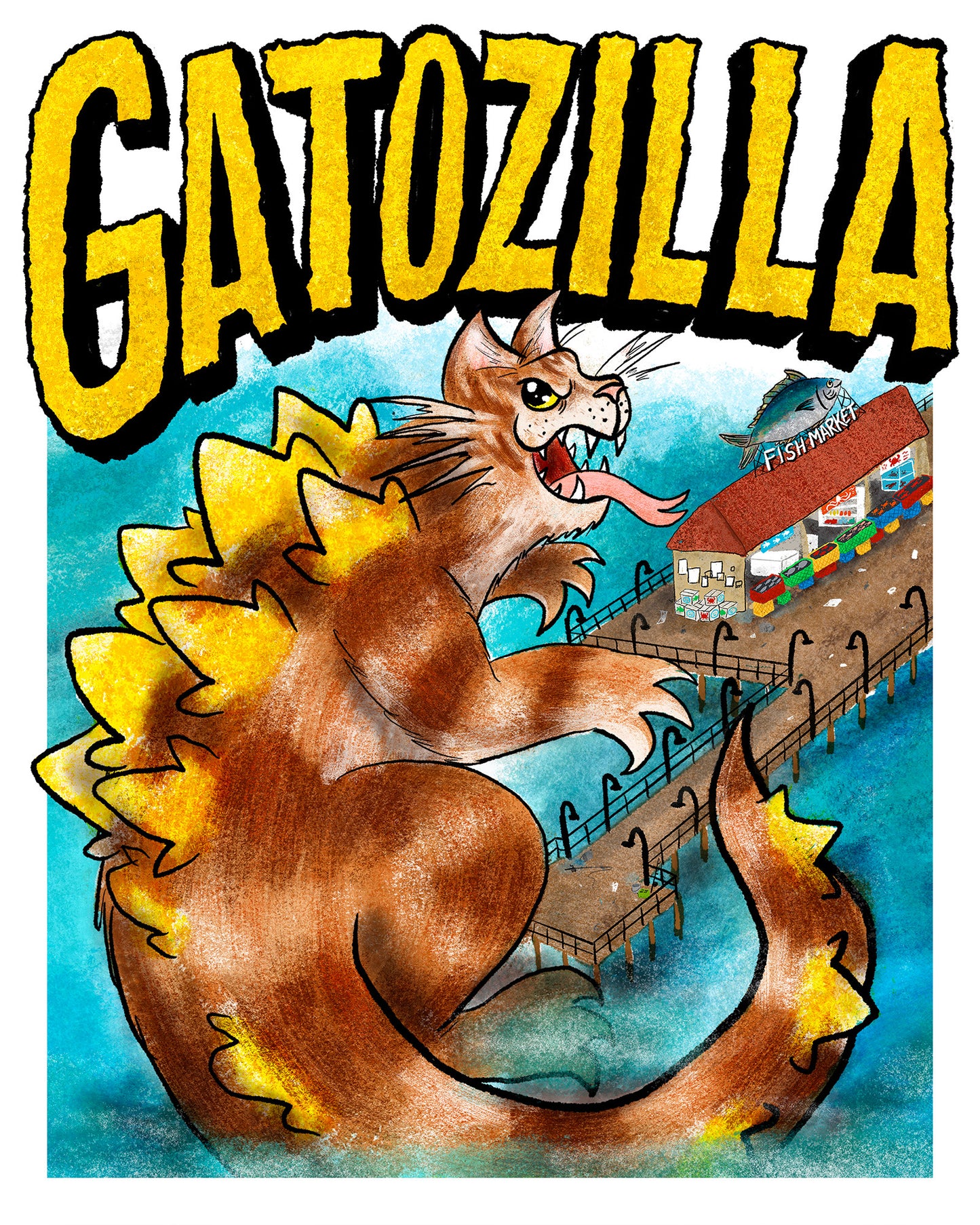Gatozilla by Kevin Chan