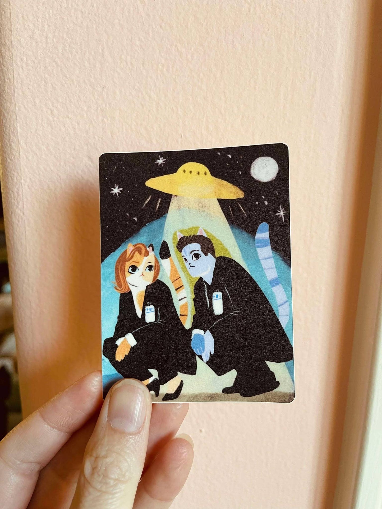 Xfiles cats vinyl waterproof sticker