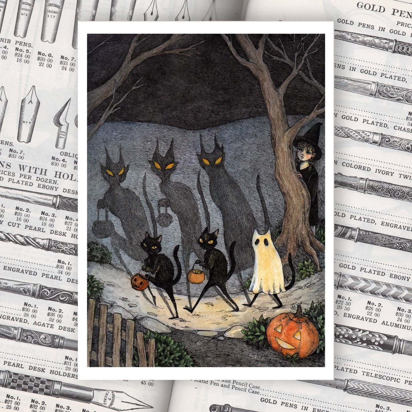 Stupid Animal Shop - The Bad Luck Gang - 5x7" print