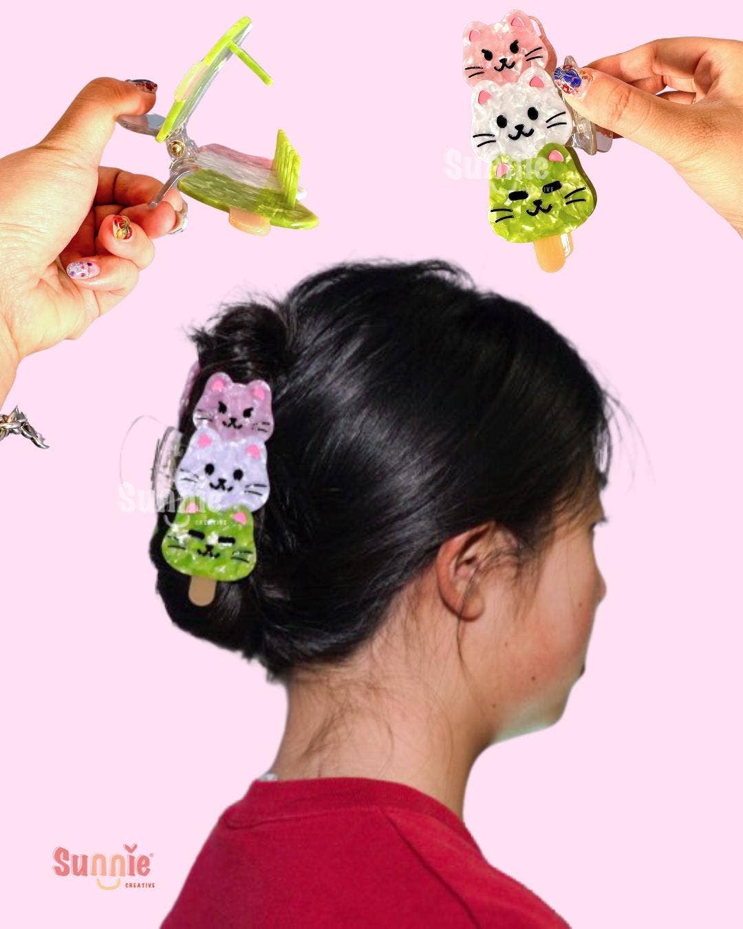 Dango Cat Hair Claw Clip