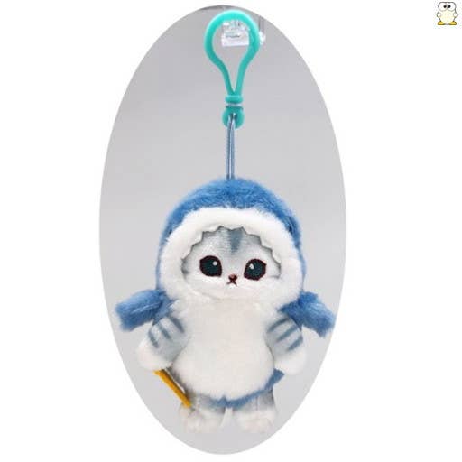 Mofusand Shark Costume bag charm & keychain