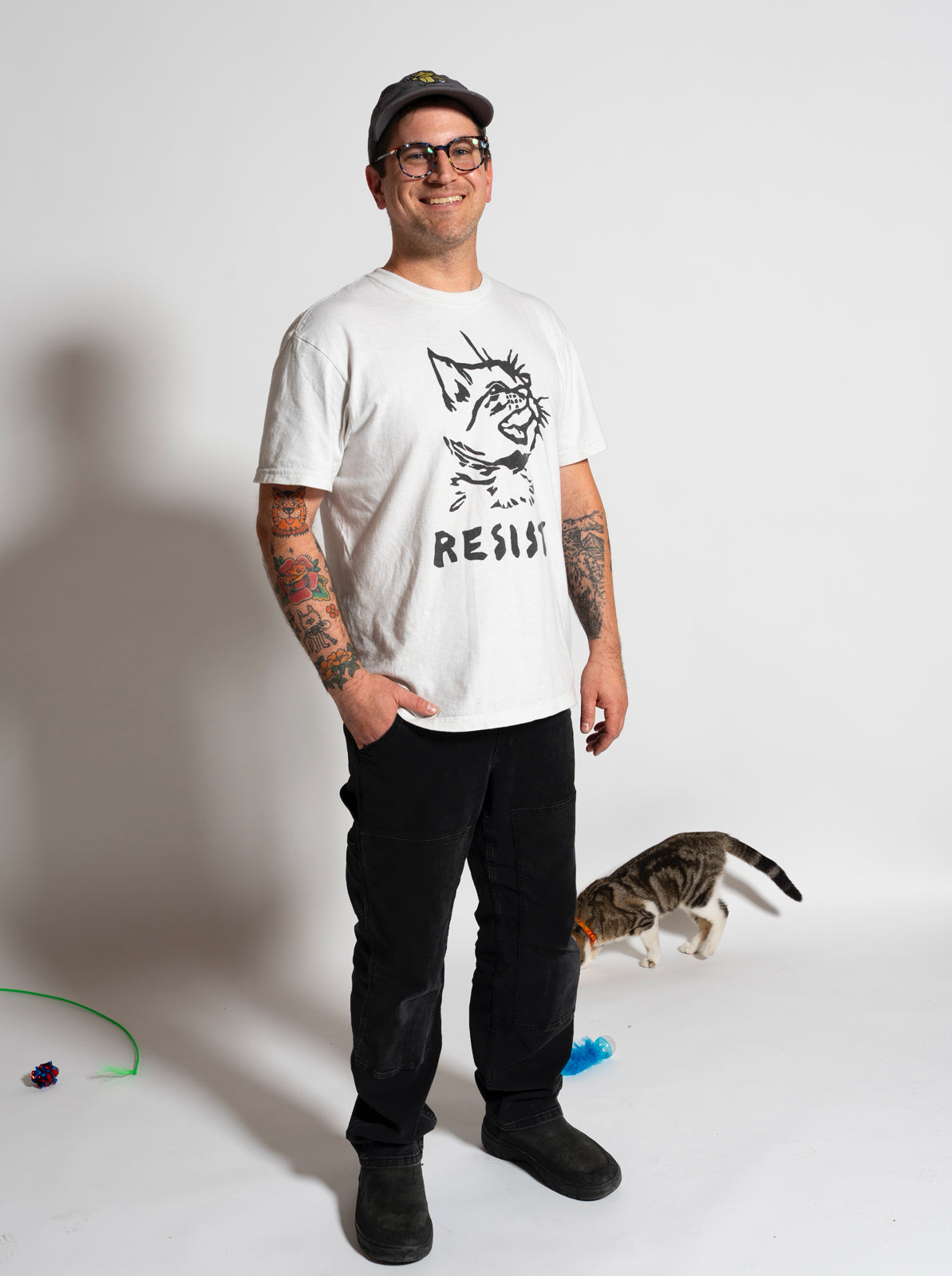 “Resist” cat shirt