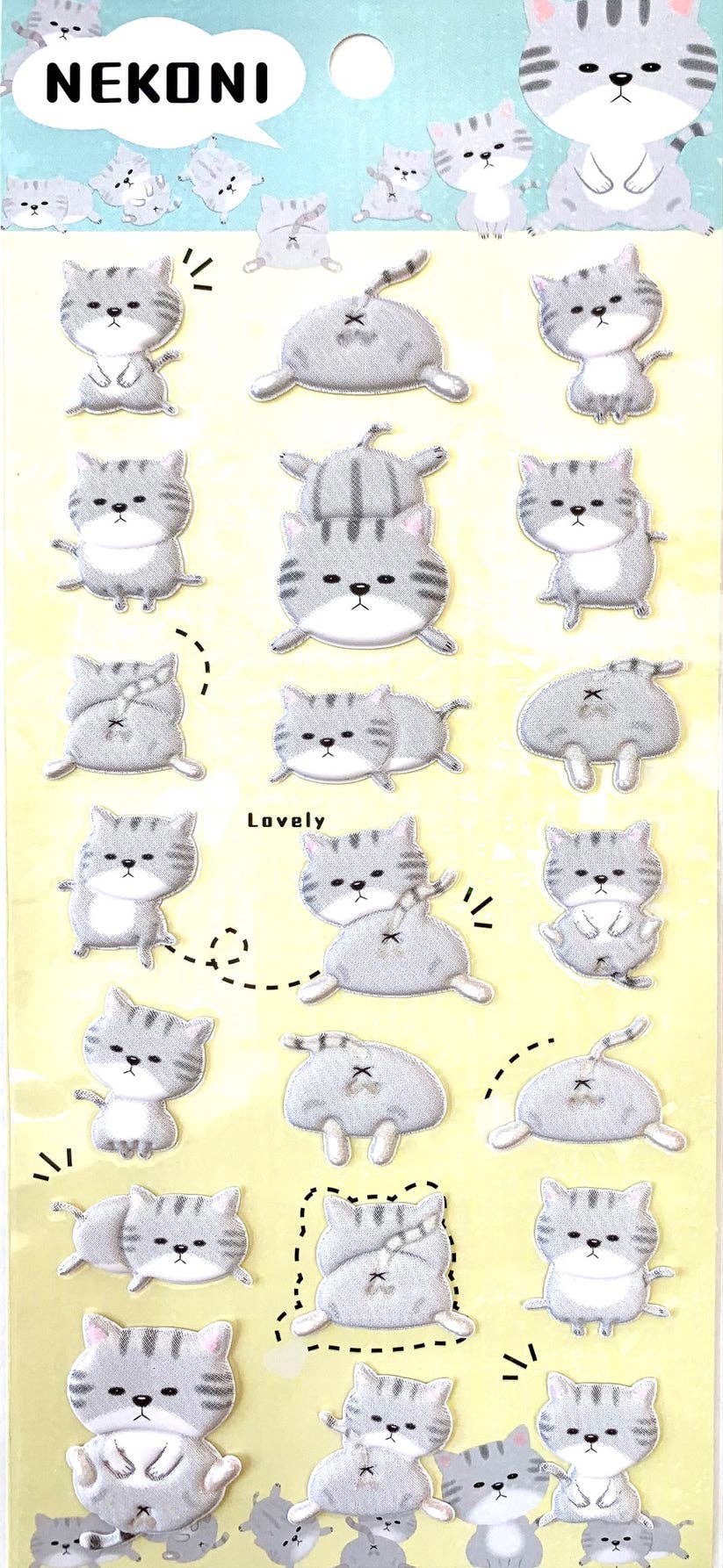Puffy Cat Stickers, Nekoni