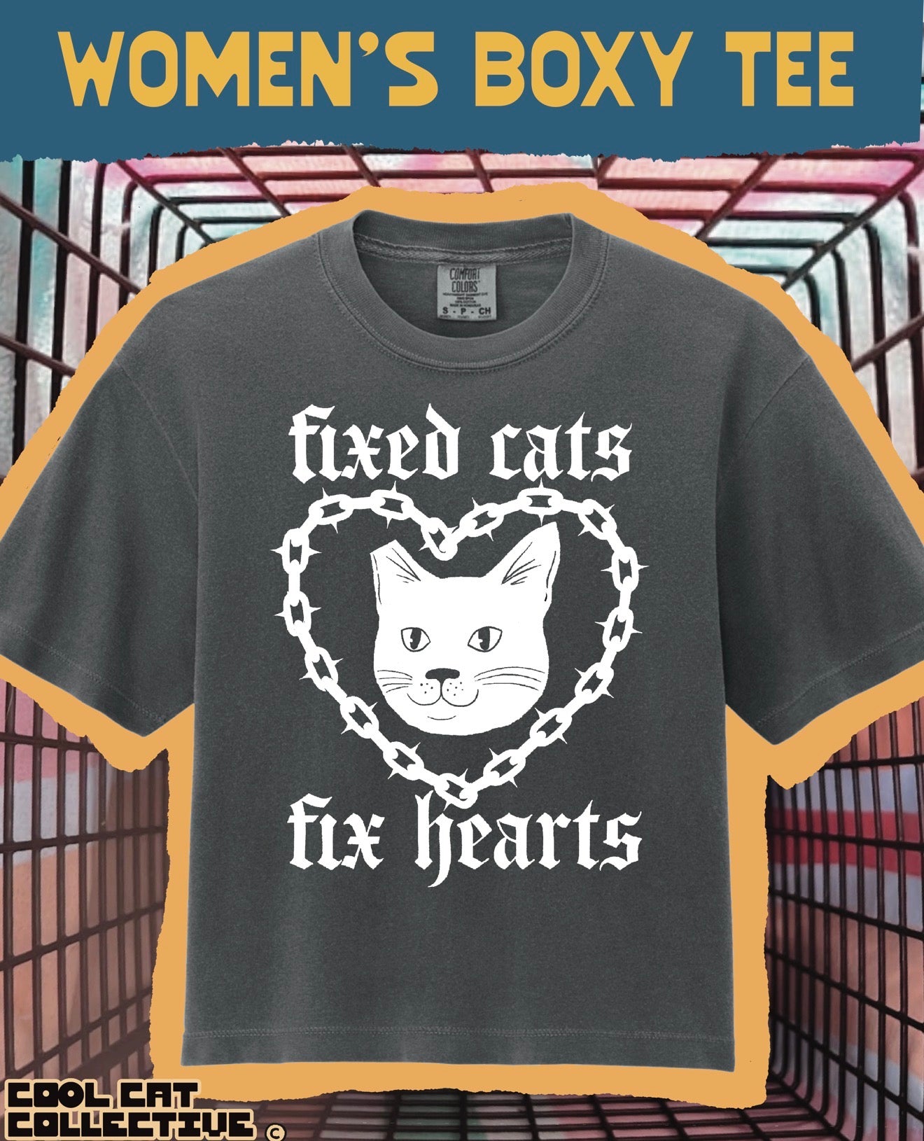 Fixed Cats, Fix Hearts fundraiser tee