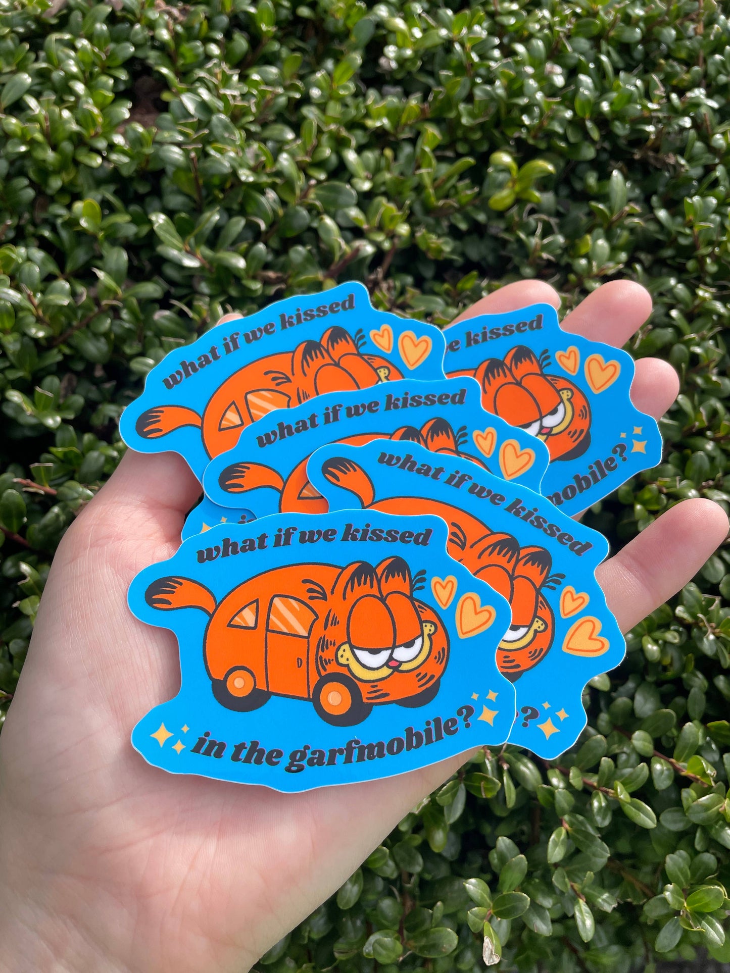 What if We Kissed in the Garfmobile? Vinyl Sticker