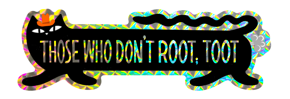 Rootin' Cowboy Cat - Vinyl XL Sticker - Bumper sticker