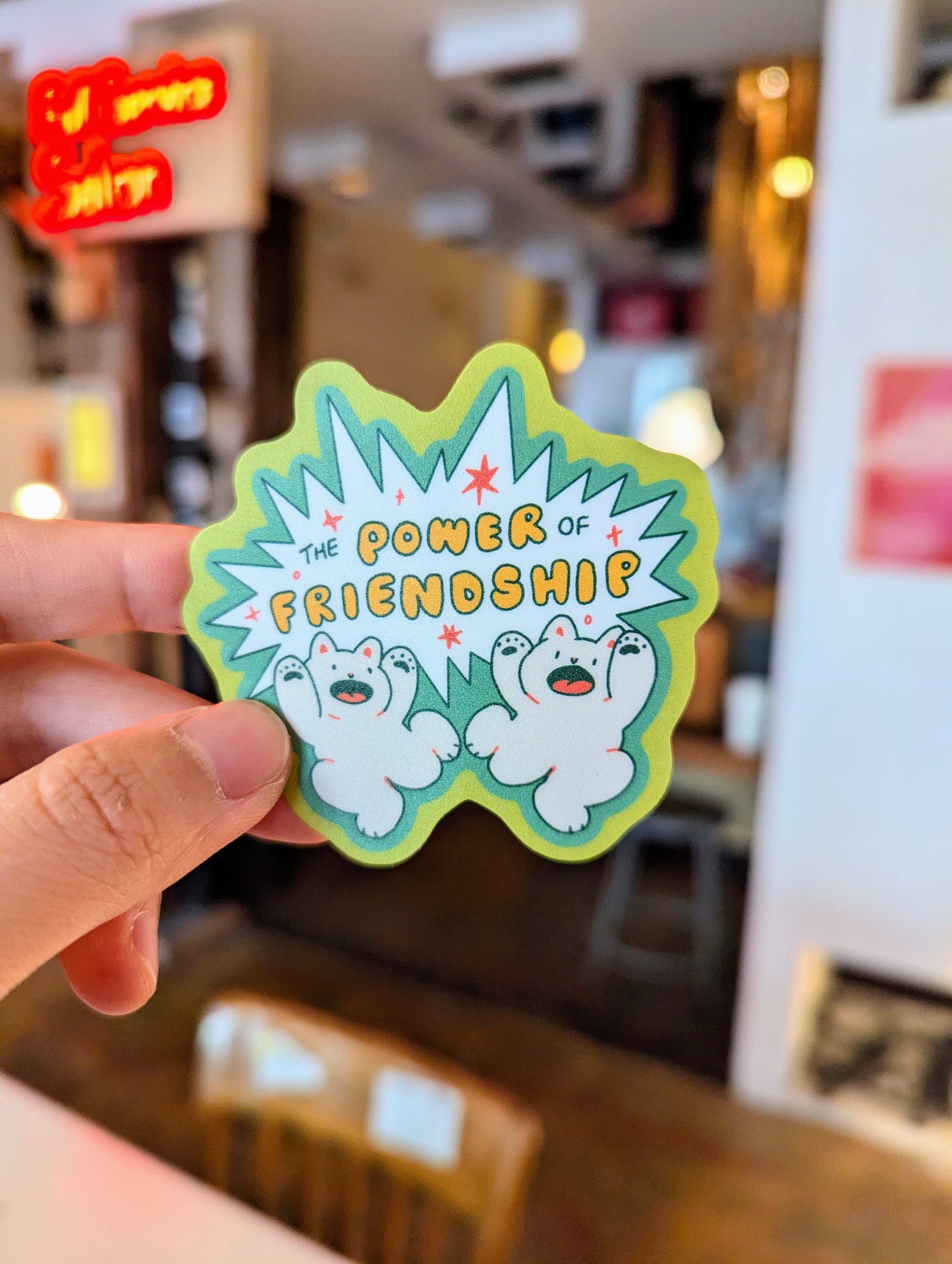 lauradzeng - The Power of Friendship Cats – Vinyl Waterproof Sticker