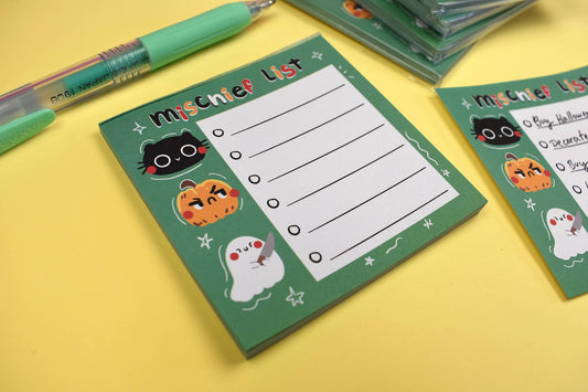 Murder Crew Mischief List Memo Pad