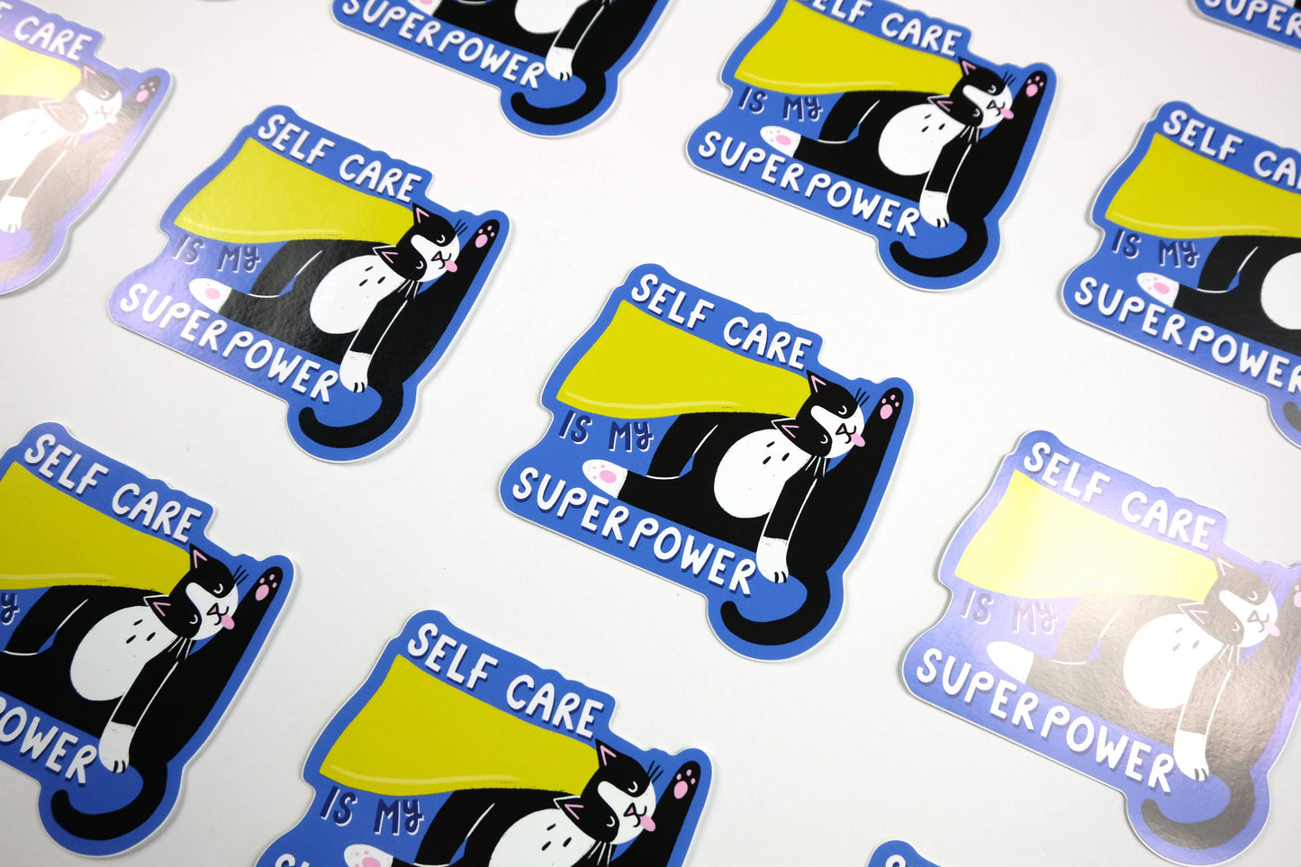 Self Care is My Superpower - Colourful Vinyl Sticker