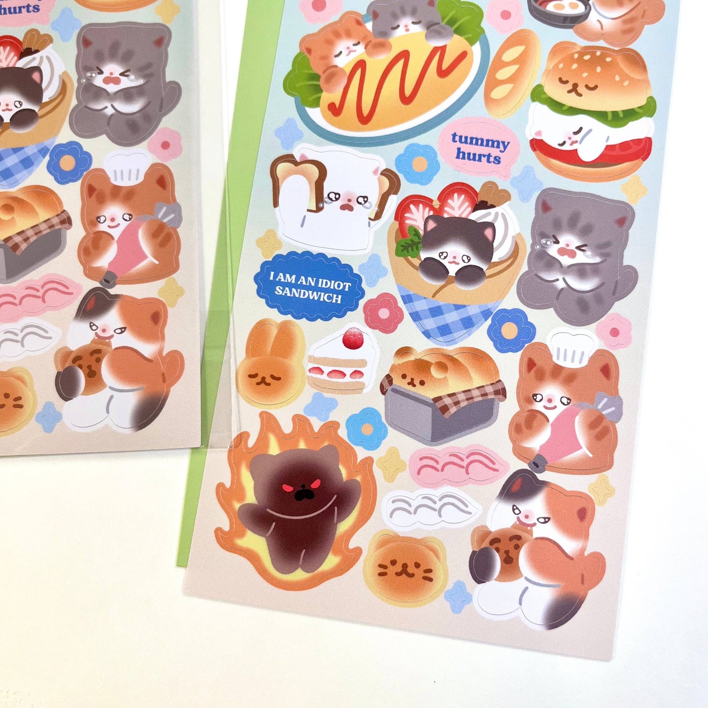 Maobabie - Sticker Sheet - Cooking and Baking Kitties