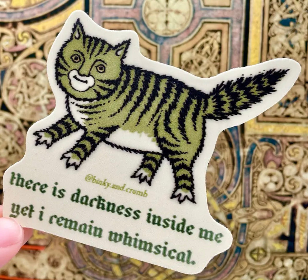 There Is A Darkness Inside Me vinyl sticker