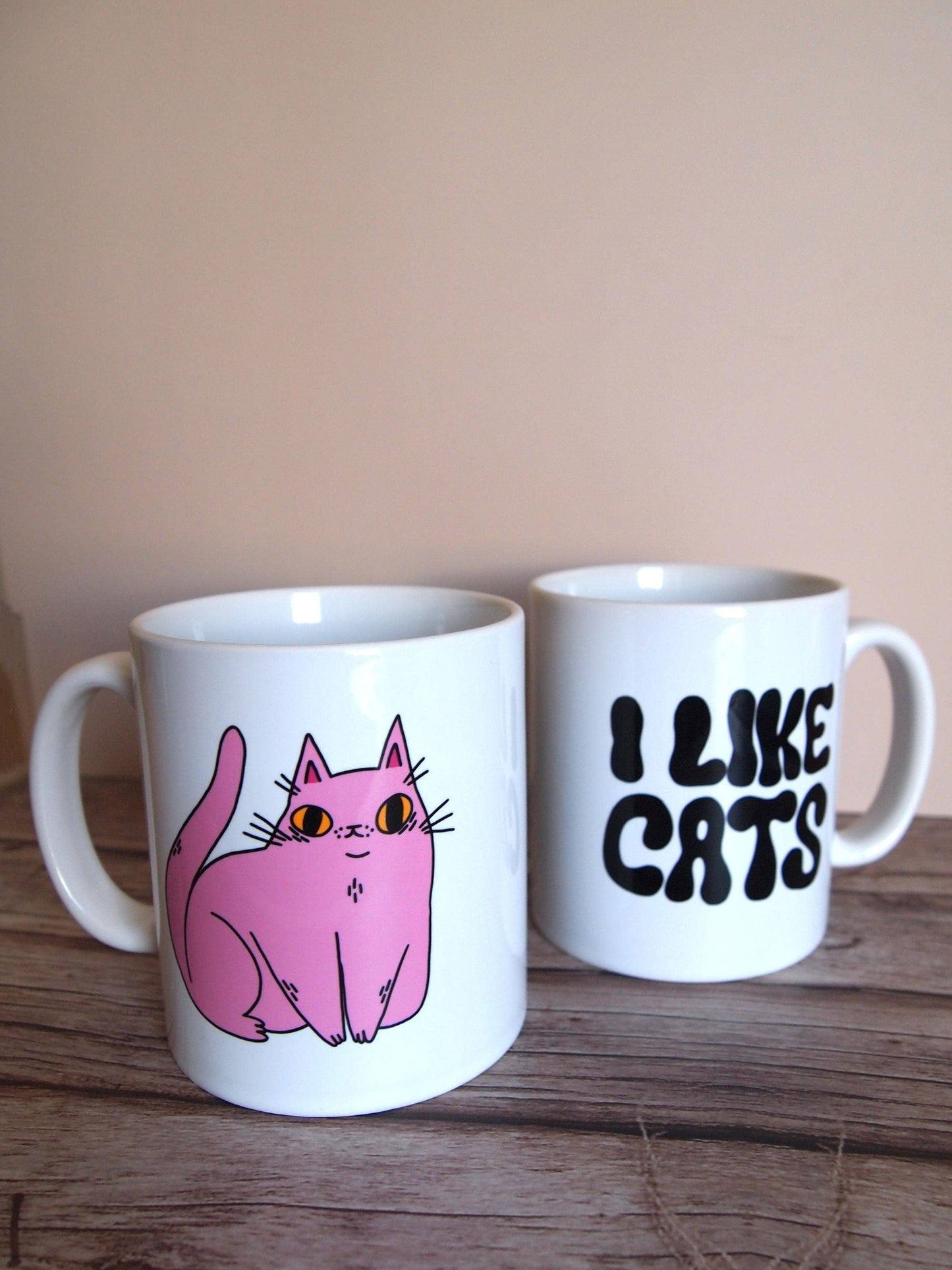 I Like Cats Illustrated Mug