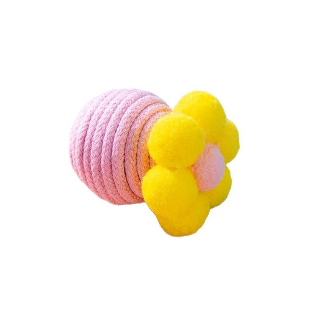 Moo - Flower with Bell Interactive Cat Toy Ball