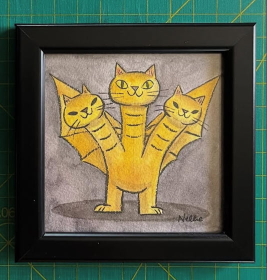 Ghidora Cats by Nellie Le